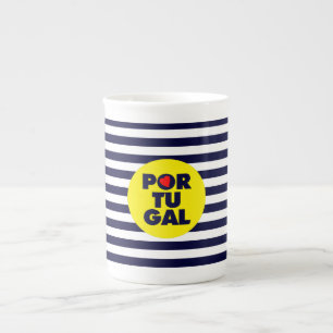 Portugisiska solskenet benporslin mugg