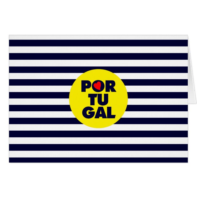 Portugisiska solskenet hälsningskort (Framsidan Horizontal)
