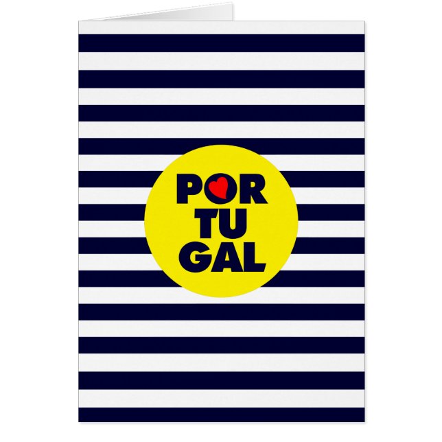 Portugisiska solskenet hälsningskort (Framsidan)