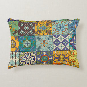 Portugisiska Talavera Tile Design Prydnadskudde
