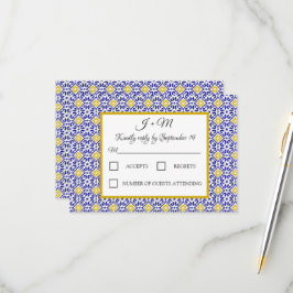 Portugisiska Tiles Blue White Mediterranean OSA