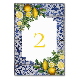 Portugisiska Tiles Bröllop Bordsnummer