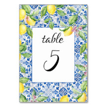 Portugisiska Tiles Lemons Mediterranean Bröllop