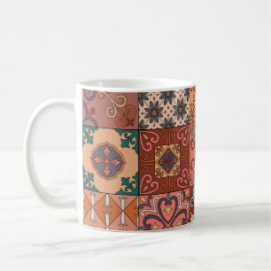 Portugisiska tiles: Talavera Stil Azulejo. Kaffemugg