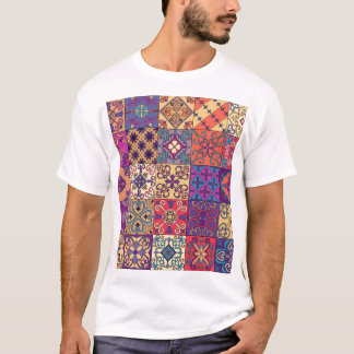 Portugisiska Tiles Talavera Stil Mönster T Shirt