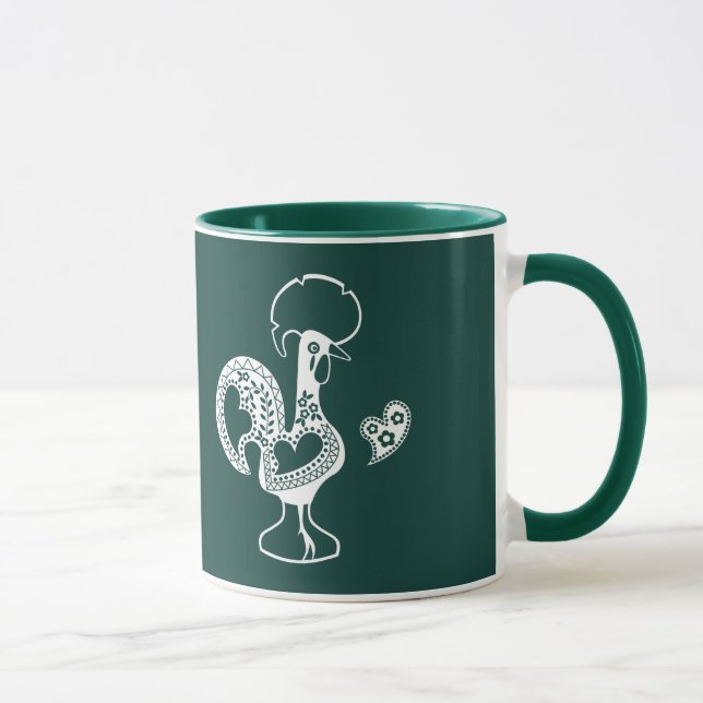 Portugisiska Tupp Bom dia - Bra morgoncitat Mugg (Höger)