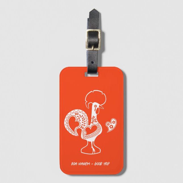 Portugisiska Tupp Bra Resa - Boa Viagem Bagagebricka (Framsida vertikal)