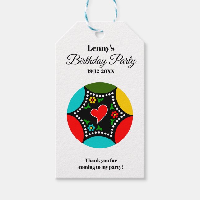 Portugisiska Tupp färg Presentetikett (Framsidan)