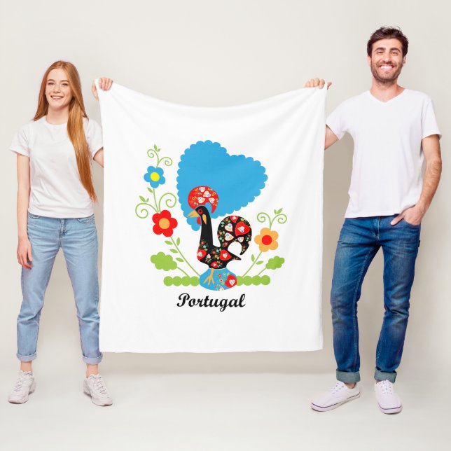 Portugisiska Tupp Fleecefilt (På plats)