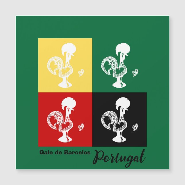 Portugisiska Tupp i den färglösa mönster (Framsida)