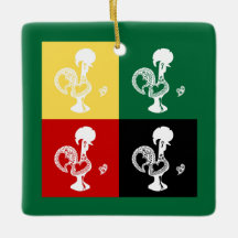 Portugisiska Tupp i den färglösa mönster