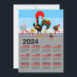 Portugisiska Tupp-julen 2024<br><div class="desc">Denna jul illustrerade en kalender som fångar den festliga andan med ett sött portugisiskt tupp i hjärtat. Tupp, svan, svarta fjädrar dekoreras med vita prickar, folkblommor och löv, och ett rött hjärta. I tupp kläms julbalar i handen medan han går hem längs en stenhuggare. Animerad Julklapp och julgransarna i parad...</div>