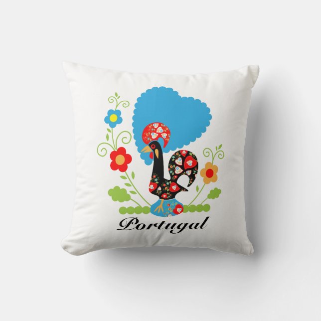 Portugisiska Tupp Kudde (Framsida)