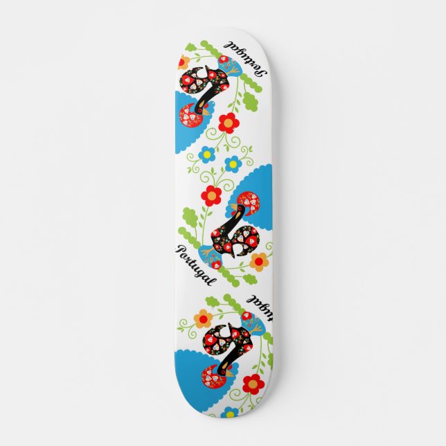 Portugisiska Tupp Mini Skateboard Bräda 18,5 Cm (Framsida)
