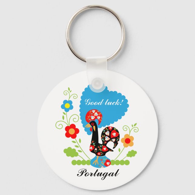 Portugisiska Tupp Nyckelring (Framsida)