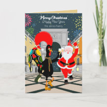 Portugisiska Tupp och jultomten till nyåret