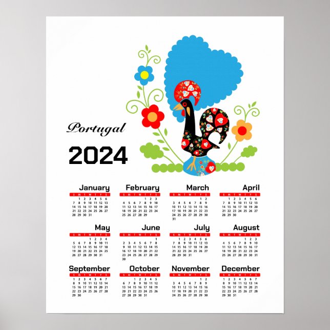 Portugisiska Tupp Poster (Framsidan)