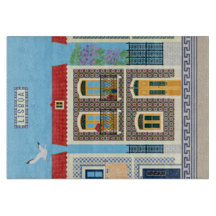 Portugisiska vackra hus med plattor eller azulejos