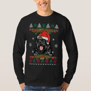 Portugisiska Vatten Hund Julafton Santa Hat Funny T Shirt