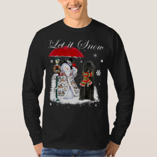 Portugisiska Vatten Hund jultomten Snögubbe Julaft T Shirt