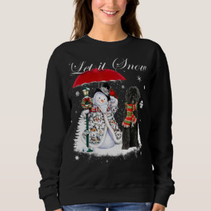 Portugisiska Vatten Hund jultomten Snögubbe Julaft T Shirt