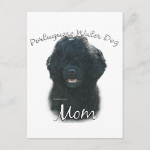 Portugisiska Vatten Hund Mamma 2 Vykort