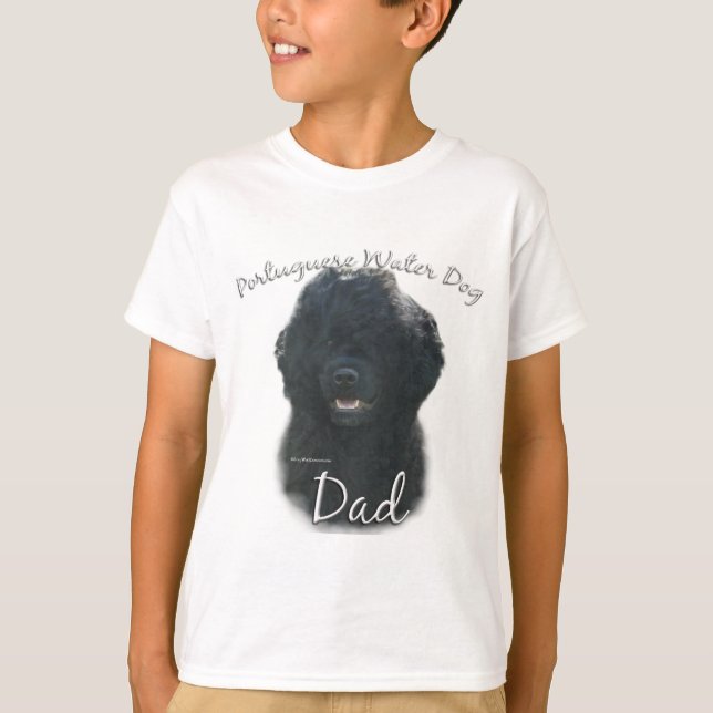 Portugisiska Vatten Hund Pappa 2 T-shirt (Framsida)