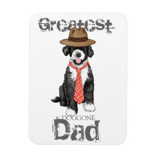 Portugisiska Vatten Hund Pappa Magnet