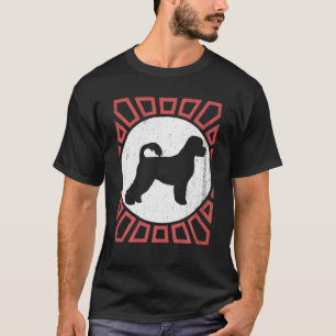 Portugisiska Vatten Hund Retro-Vintagen T Shirt
