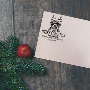 Portugisiska Vatten Hund-Returadressen Stämpel