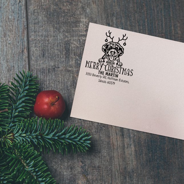 Portugisiska Vatten Hund-Returadressen Stämpel (Skapare uppladdad)