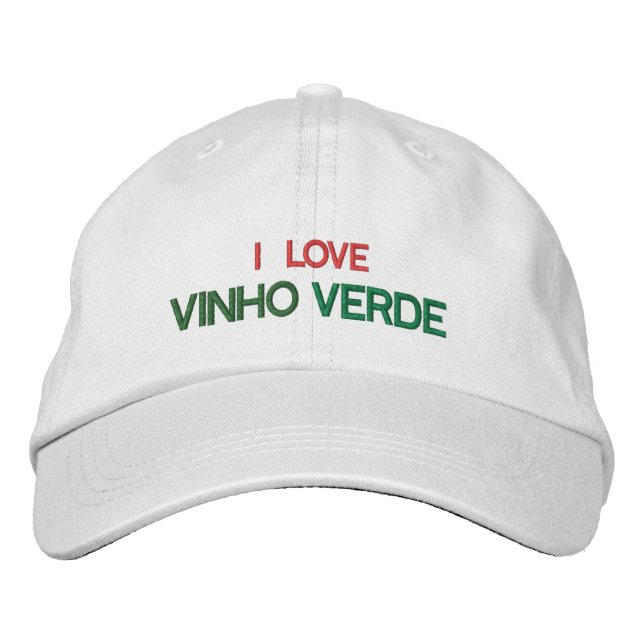 Portugisiska Vin Hat (Vinho Verde) Broderad Keps (Framsida)