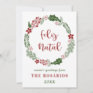 Portugisiskt God Jul, Anpassat Julkort