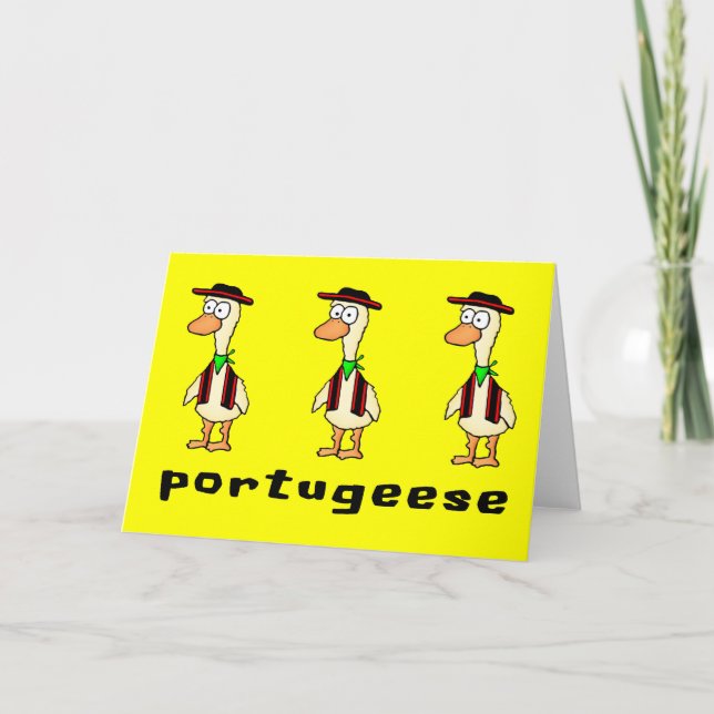 Portugisiskt gratulationskort kort (Framsida)