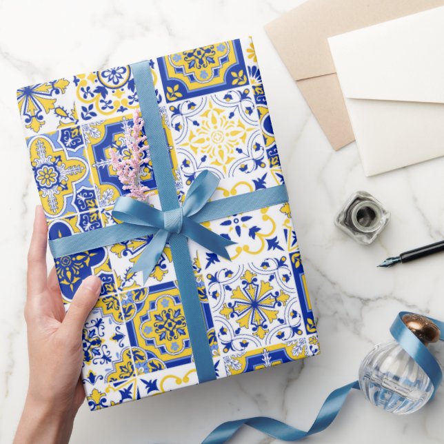 Portugisiskt kakel mönster  presentpapper (Gifting)