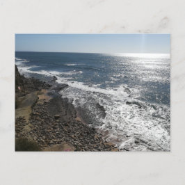 Portugisiskt Lisabon Strand Semester Souvenir Foto Helg Vykort