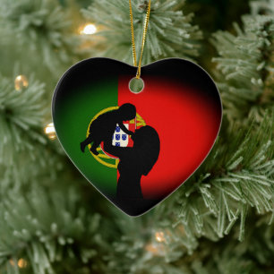 Portugisiskt moderskap julgransprydnad keramik