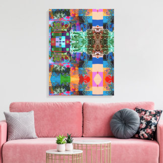 Portugisiskt mönsterrutt Kanvastryck