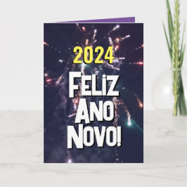 Portugisiskt nyår 2024 Skicka via texthämtning Helgkort