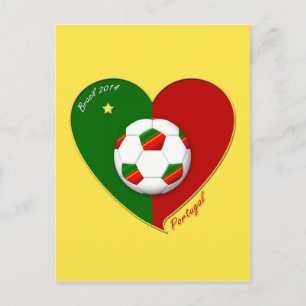 Portugisiskt SOCKER-team. Fútbol de "PORTUGAL" 201 Vykort
