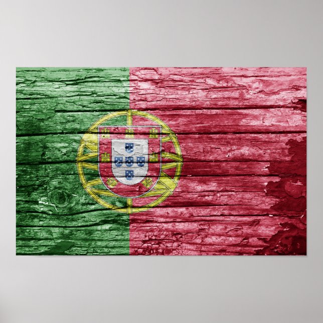 Portugisiskt träflagga poster (Framsidan)