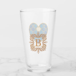 Portuguese Azulejo Heart Glass Cup  Glaskopp