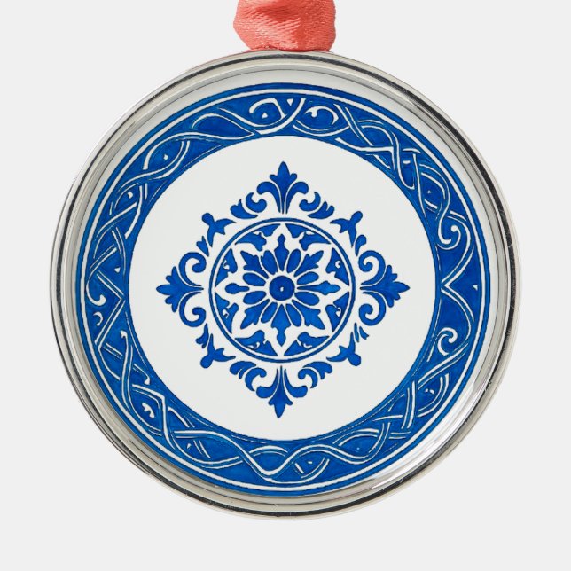 Portuguese Azulejo Ornament – Blue Tile Christmas  (Framsidan)