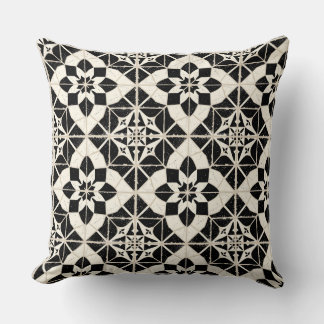 Portuguese Azulejo Tile Pattern Throw Pillow – Bla Kudde