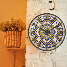 Portuguese Blue Yellow Mediterranean Floral