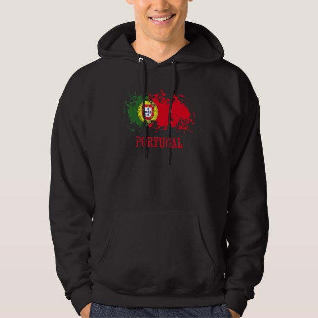 Portuguese enthusiasts for Portugal and Portugal Hoodie (Framsida)