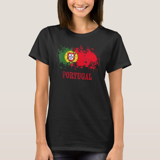Portuguese enthusiasts for Portugal and Portugal T Shirt (Framsida)
