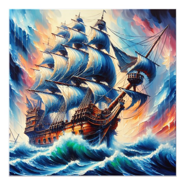 PORTUGUESE GALLEON FOTOTRYCK (Framsidan)