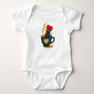 Portuguese Galo de Barcelos Coffee Baby Bodysuit – T Shirt