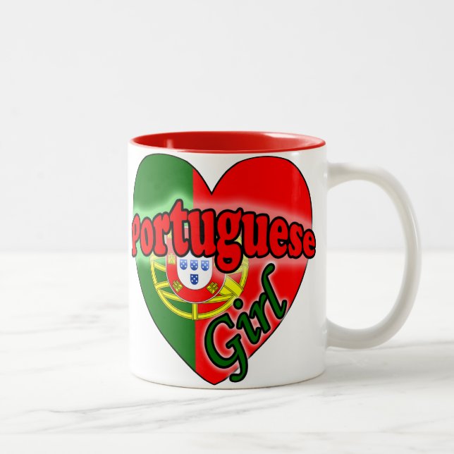 Portuguese Girl Två-Tonad Mugg (Höger)